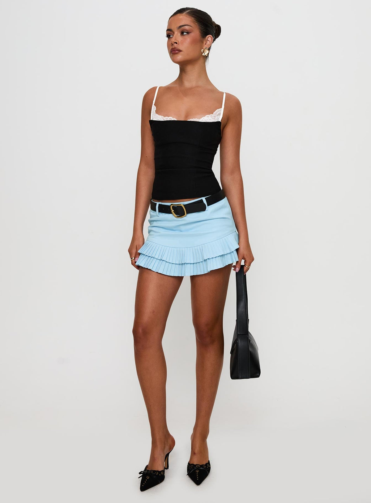 Renaissance Corset Lace Top Black — 9