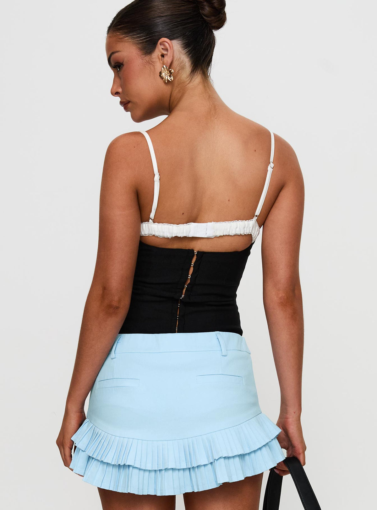 Renaissance Corset Lace Top Black — 11