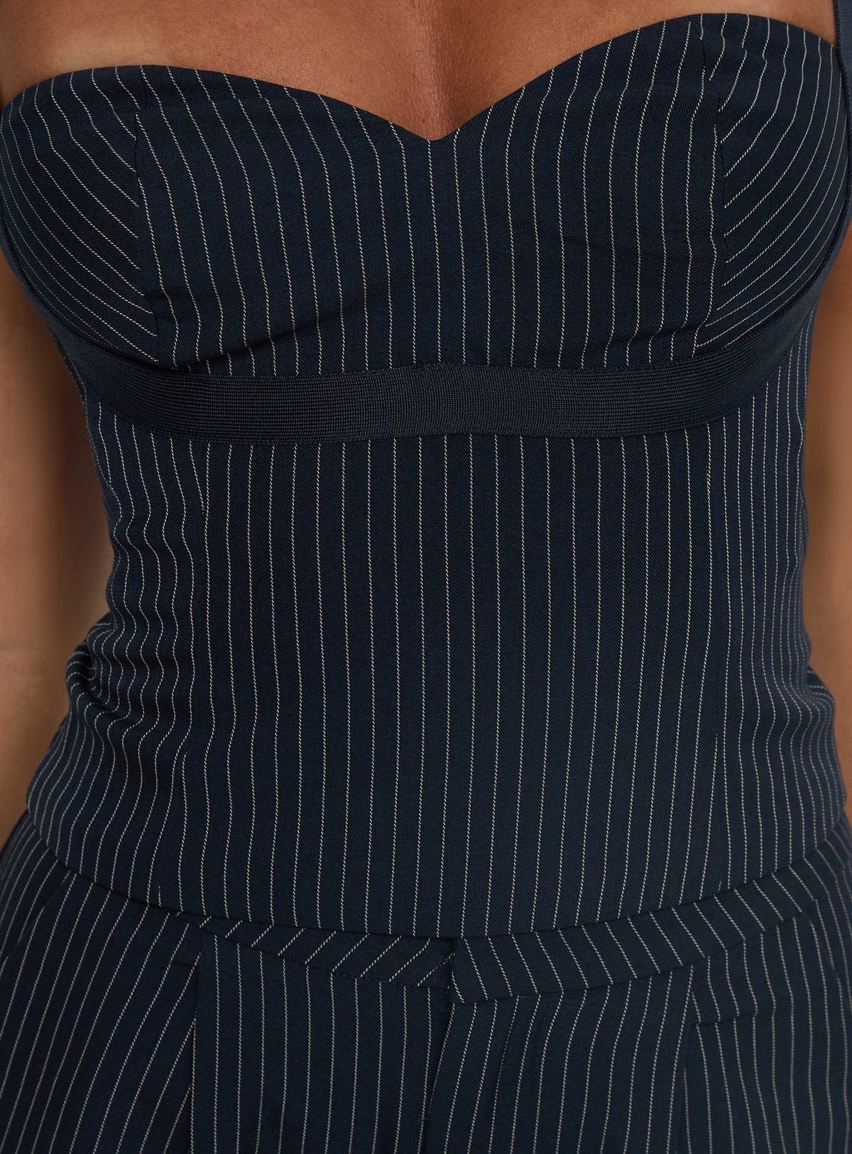 Briana Set Navy Pinstripe — 6