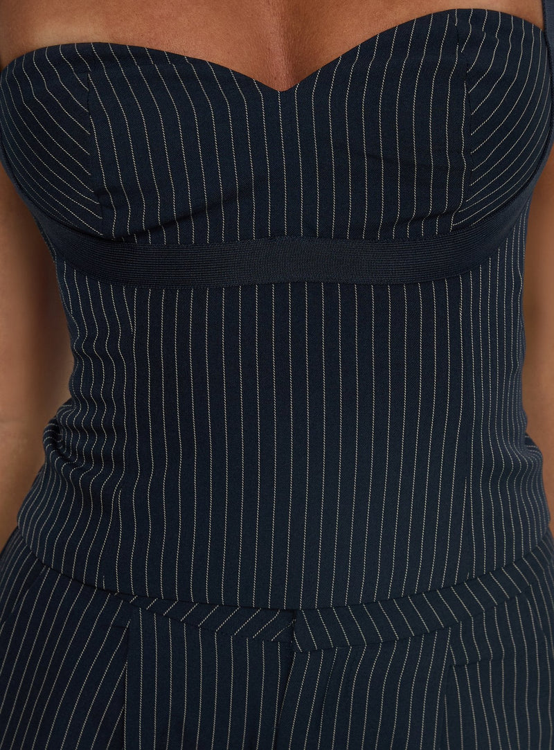 Briana Set Navy Pinstripe — 6