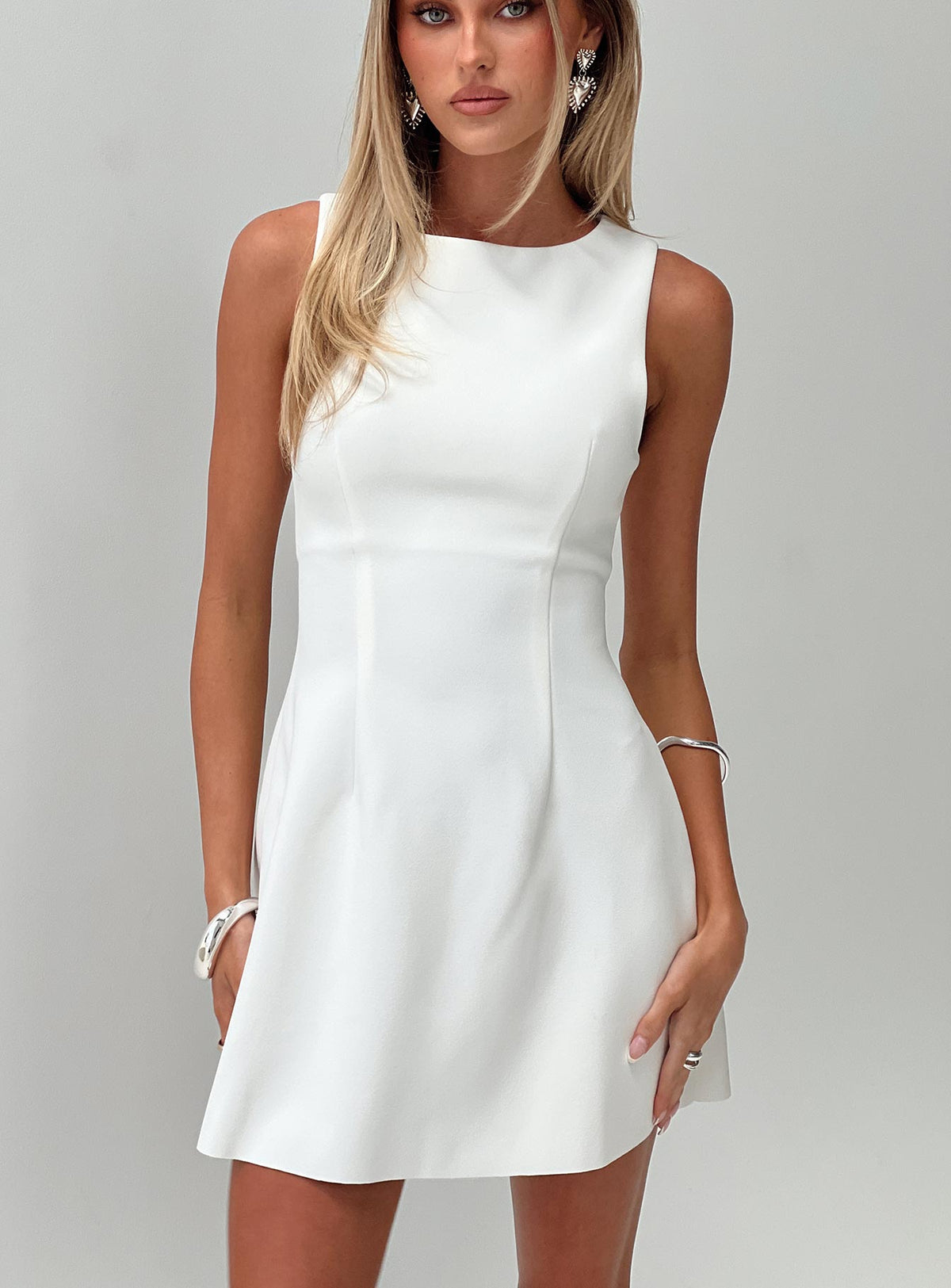 Anse Mini Dress White — 8